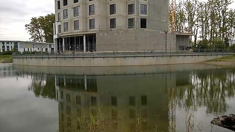Chambre d'isolement | Bâtiment en construction près de l'Oncopole de Toulouse | Photo © David Noir