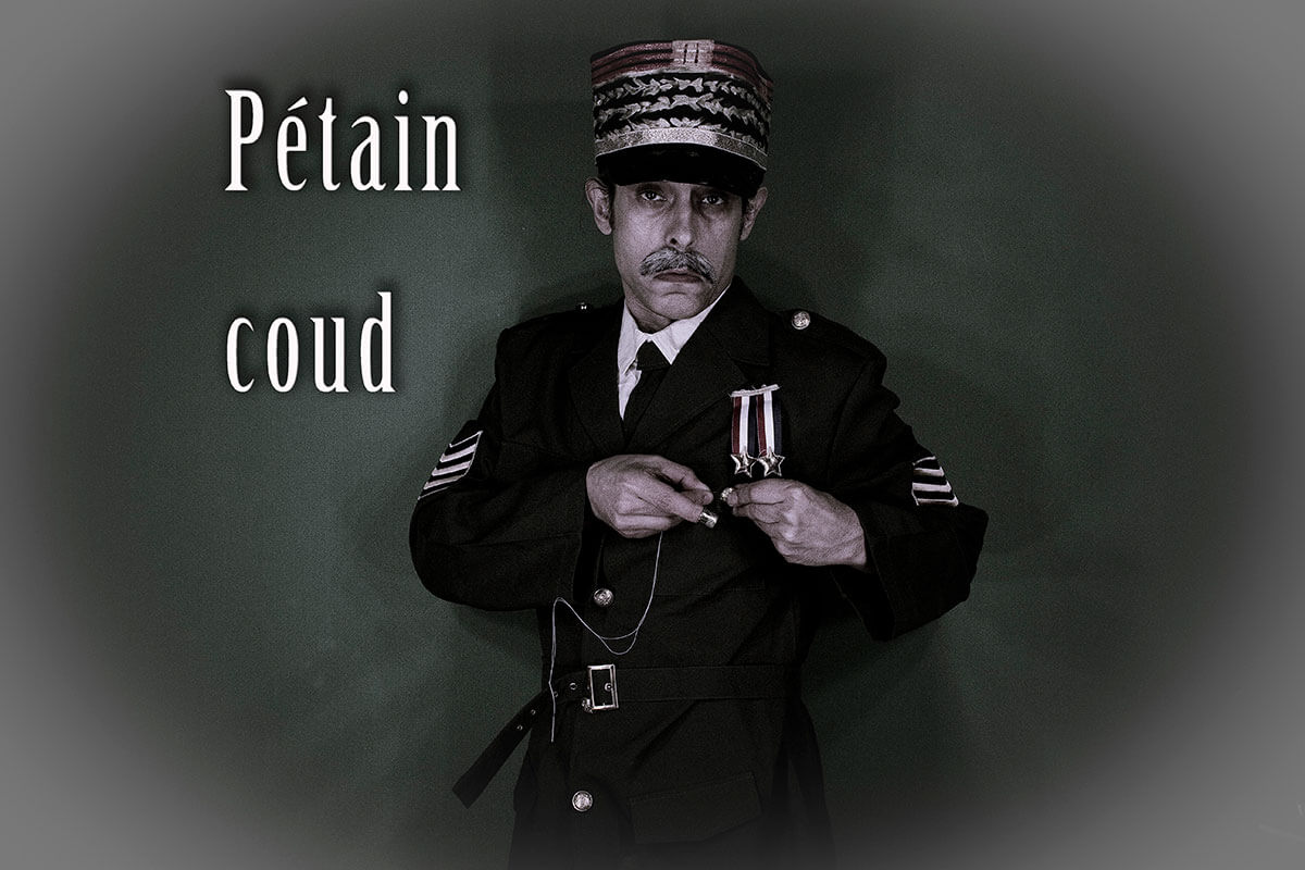 Pétain coud | "Scrap" autoportraits | Photo © David Noir