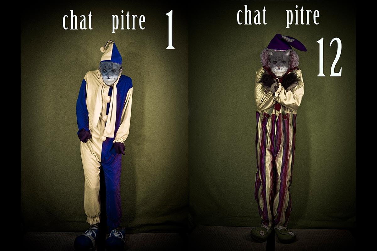 Chats pitres 1 à 12 | "Scrap" autoportraits | Photo © David Noir