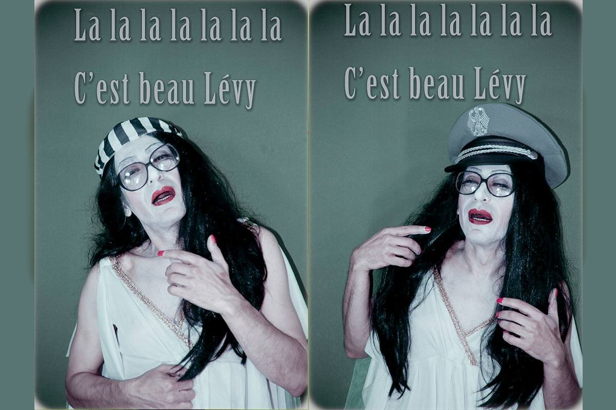La la la la la la la c'est beau Lévy | "Scrap" autoportraits | Photo © David Noir