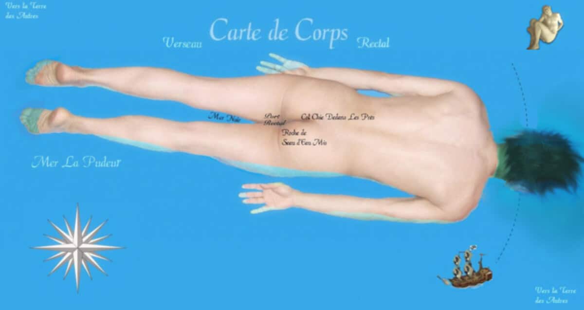 David Noir - carte de corps rectal